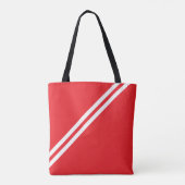 Monogram rood wit Tas (Achterkant)