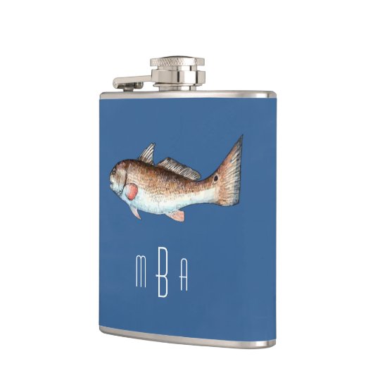 Monogram roodbaars heupfles (Links)