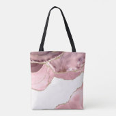 Monogram roos Blush en Glitter Agate Draagtas (Achterkant)
