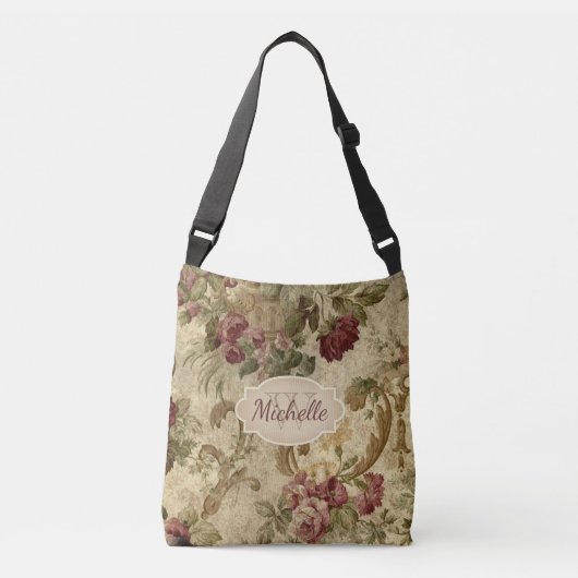  monogram Roos Floral Crossbody Tas (Voorkant)