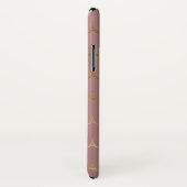 Monogram Roos Gold en Gold Foil Parijs Frankrijk Case-Mate iPhone Case (Achterkant / rechts)