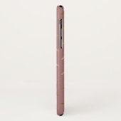 Monogram Roos Gold en Gold Foil Parijs Frankrijk Case-Mate iPhone Case (Achterkant/links)