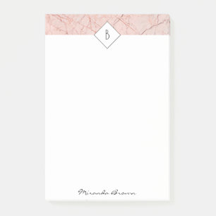 Monogram Roos Gold Marble Notes