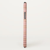 Monogram Roos Goud Gestreept Patroon met Initiaal Case-Mate iPhone Case (Achterkant / rechts)