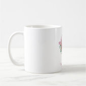 Monogram Roos Gouden Waterverf Bloemletter Q Koffiemok (Links)