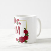 Monogram Roos Koffiemok (Voorkant rechts)