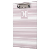 Monogram roos kwartsstrepen klembord (Links)