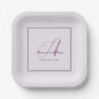 Monogram Roos Violet, Lavendel, en Alice Paarse