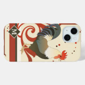 Monogram Rooster Boerderij Patroondoos Case-Mate iPhone Case (Achterkant (horizontaal))