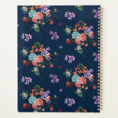 Monogram | Rose Bouquet Floral Pattern Planner (Achterkant)