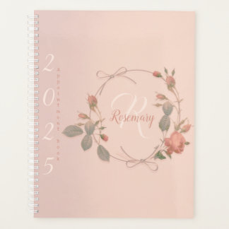 Monogram Rose Gold Agenda 2025