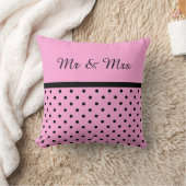 MONOGRAM ROSE NOIR SPOT Coussin de coussin (Couverture)