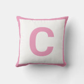 MONOGRAM ROSE ROSE DOUBLESIBLE Coussin de coussin (Verso)