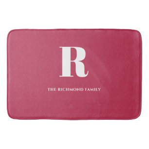 Monogram Roze Badmat