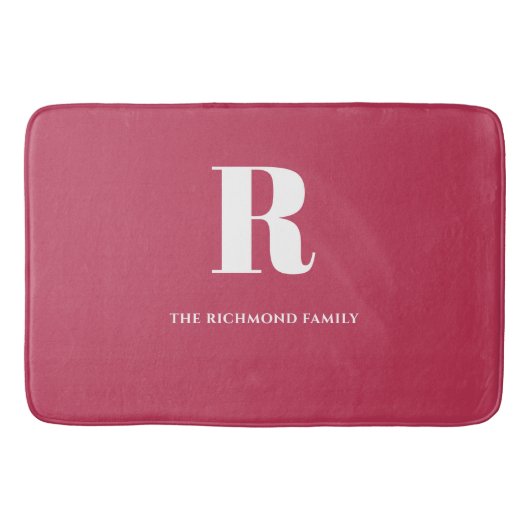 Monogram Roze Badmat (Voorkant)