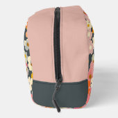 Monogram Roze Bloemen Initiaal Toilettasje (Rechts)