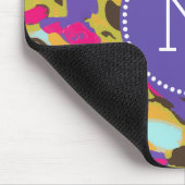 Monogram | Roze Boho Floral I Muismat (Hoek)