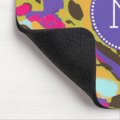 Monogram | Roze Boho Floral I Muismat (Hoek)