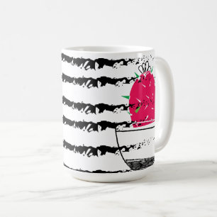 Monogram Roze Cactus striped Koffiemok