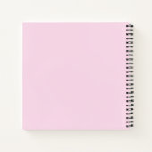 Monogram roze en Faux Gold Glitter Pattern Notitieboek (Achterkant)