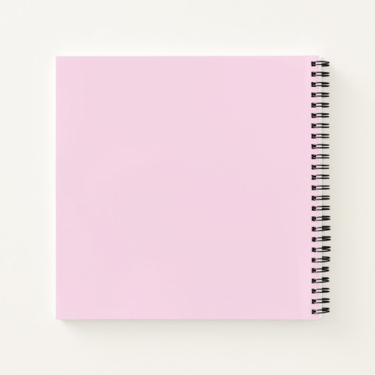 Monogram roze en Faux Gold Glitter Pattern Notitieboek (Achterkant)