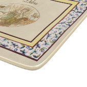 Monogram Roze en Geel meisje Snijplank (Hoek)