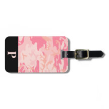 Monogram Roze en Peach Camo Camouflage Zwart