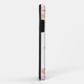 Monogram roze en witte Natuur Case-Mate iPhone Case (Achterkant/rechts)