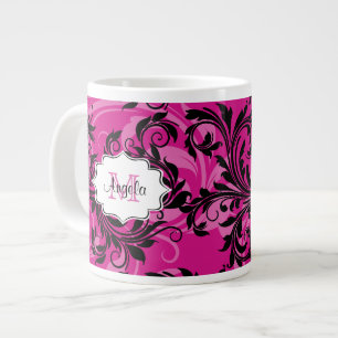 Monogram Roze en Zwart Roze Jumbo 20 oz. Mok