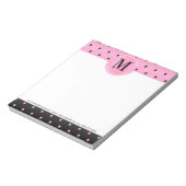 Monogram roze en zwarte pols Blocnote (Gedraaid)