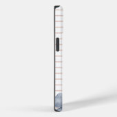 Monogram Roze Floral Case-Mate iPhone Case (Achterkant / Rechts)