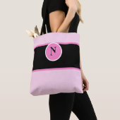 Monogram Roze Girly Custom Draagtas (Dichtbij)