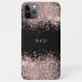 Monogram roze glans iPhone 11 pro max hoesje