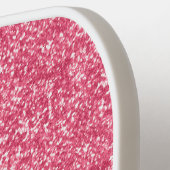 Monogram Roze Glitter Gray Sparkle Trendy Glam Pickleball Paddle (Links Detail)