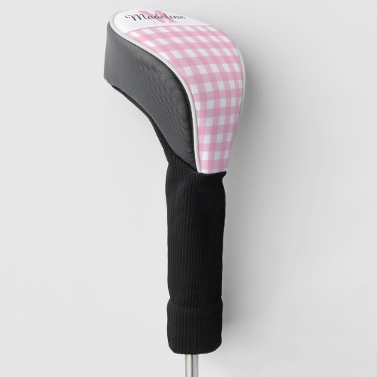Monogram Roze Golfheadcover (Schuin)