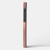 Monogram Roze Herten Apple iPhone 12 Hoesje (Achterkant / Links)