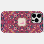 Monogram Roze & Kleurrijk Case-Mate iPhone Case (Achterkant (horizontaal))