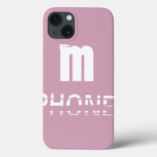 Monogram Roze Koel Modern Case-Mate iPhone Case (Achterkant)