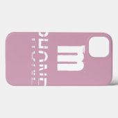 Monogram Roze Koel Modern Case-Mate iPhone Case (Achterkant (horizontaal))