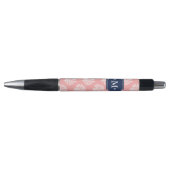 Monogram roze koraalrif pen (Voorkant)