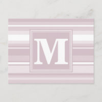Monogram roze kwarts strepen