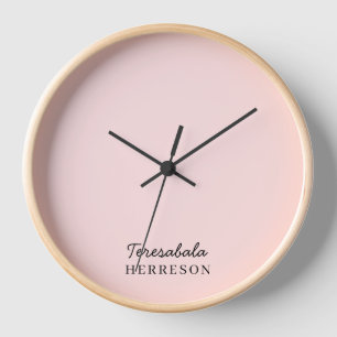 Monogram Roze Modern Minimalistisch Vrouwelijk