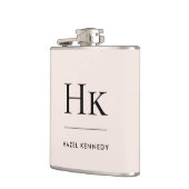 Monogram Roze Personalized Bachelorette Heupfles (Links)