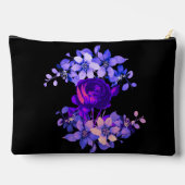 Monogram Roze Roos Elegant Custom Etui (Achterkant)