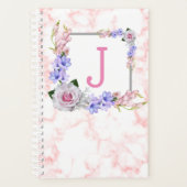 Monogram Roze Rose Planner (Voorkant)