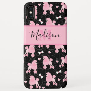 Monogram roze roze roodroze roze roodroze roestbon iPhone XS max hoesje