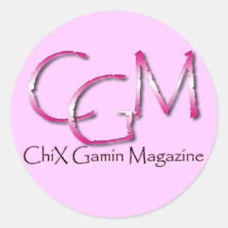 Monogram roze Sticker