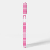 Monogram roze strepen Case-Mate iPhone case (Achterkant / Rechts)