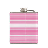 Monogram roze strepen heupfles (Achterkant)