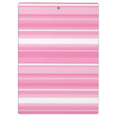 Monogram roze strepen klembord (Achterkant)